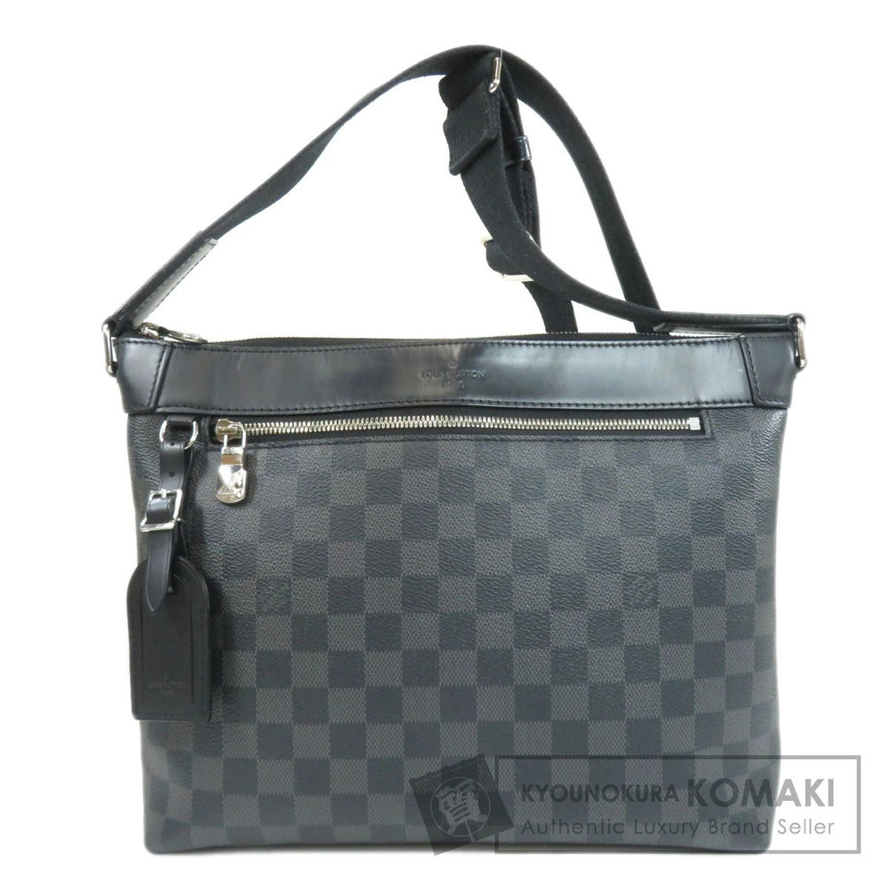 Louis Vuitton Mick NM Damier Graphite Black Shoulder Bag Canvas